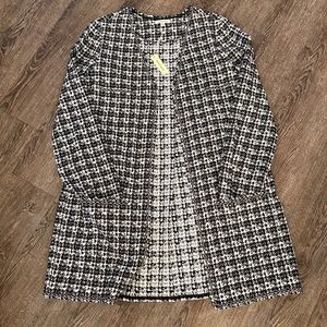 NWT Black and White Blazer/Cardigan